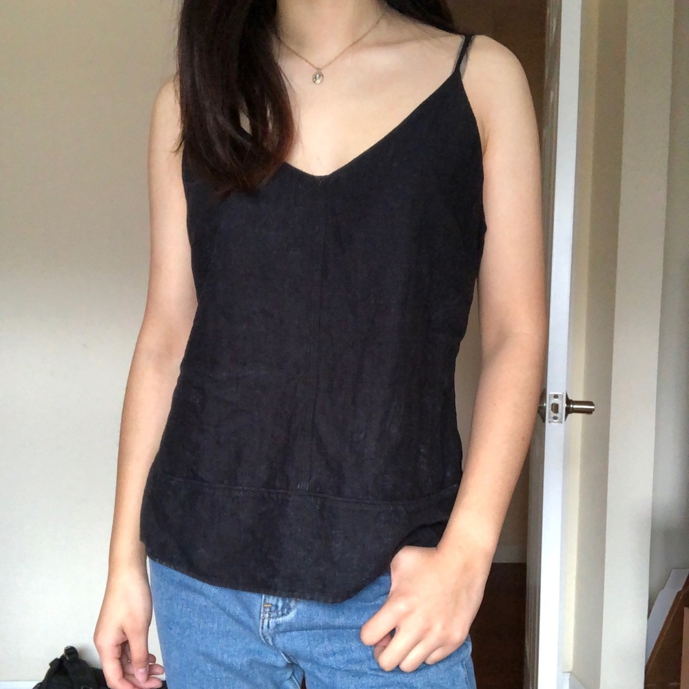 Calvin Klein Dark Acid Wash Tank Top